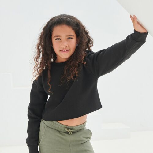 Skinnifit Kids cropped slounge sweat SM515 Kids cropped slounge sweat Thumbnail