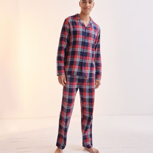 Skinnifit Men's tartan lounge Set SFM74 Men's tartan lounge Set Thumbnail