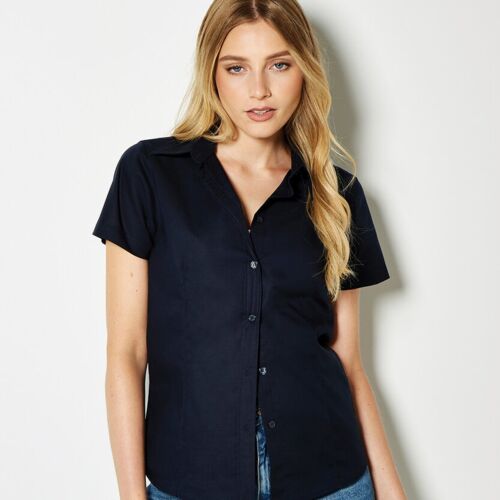 Kustom Kit Women's workplace Oxford blouse short-sleeved (tailored fit) KK360 Women's workplace Oxford blouse short-sleeved (tailored fit) Thumbnail