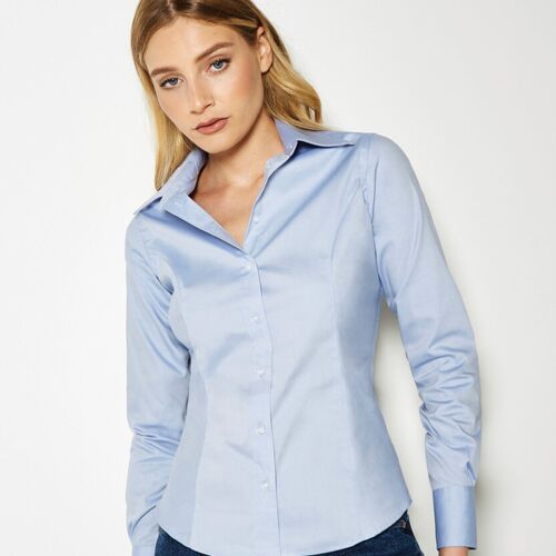 Kustom Kit Women's corporate Oxford blouse long-sleeved (tailored fit) KK702 Women's corporate Oxford blouse long-sleeved (tailored fit) Thumbnail