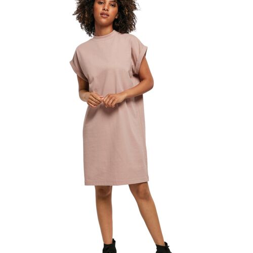 Build Your Brand Women's turtle extended shoulder dress BY101 Women's turtle extended shoulder dress Thumbnail
